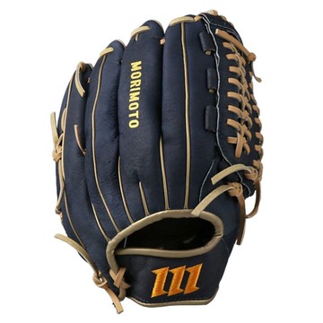 Morimoto Edge 全方位棒球手套 右投用 MTG-02  海軍藍 駝色  30.4cm  1個