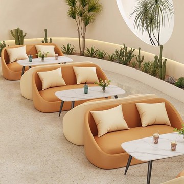 廠家直銷 免運 咖啡店桌椅 奶茶店桌椅 桌椅組合 咖啡廳酒吧桌椅休息區洽談接待商用美容院奶茶店雙人卡座沙發組合特惠/開立發票 特價出清 Z1106