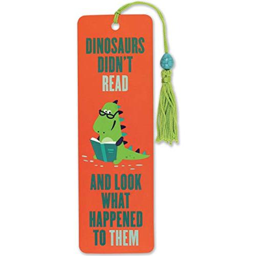 Dinosaurs Didn?t Read Beaded Bookmark 並行輸入