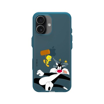 iPhone 17 Clear (相機按鈕) 夜幕藍 - 樂一通 Looney Tunes - 崔弟的反擊