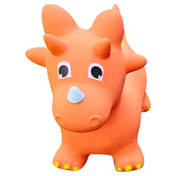 Banseok Sports 動物造型跳跳球 恐龍  1個  橘色