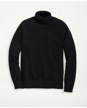 Brooks Brothers Men's 3-Ply Cashmere Turtleneck Sweater | Black | Size 2XL