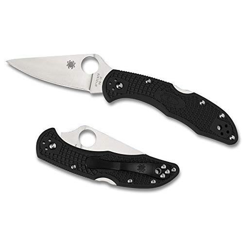 スパイダルコ(Spyderco) デリカ4 VG-10 フルフラットブレード ブラック 直刃 C11FPBK