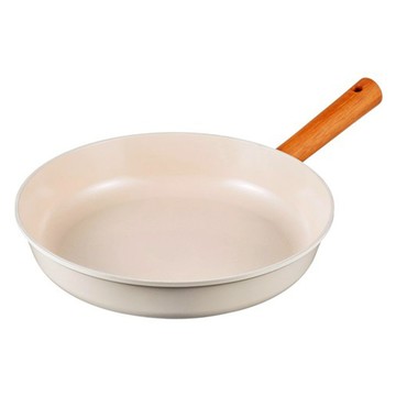 Tamsaa 電磁爐適用 陶瓷塗層木單柄平底鍋 28cm 韓國  1個