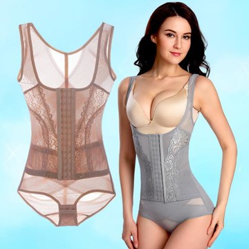 大碼性感無痕連體偽娘cos內衣束身衣束腰男用塑身女裝大佬塑身衣