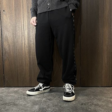 美國百分百【全新真品】Calvin Klein 長褲 刷毛 棉質 男款 CK 長棉褲 綁繩 logo 黑色 CY80