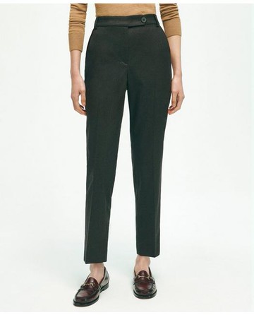 Brooks Brothers Women's Wool Flannel Pants | Brown | Size 12