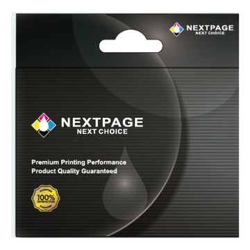 NEXTPAGE 台灣榮工 5KBM 18mm標籤帶  8m  金底黑字