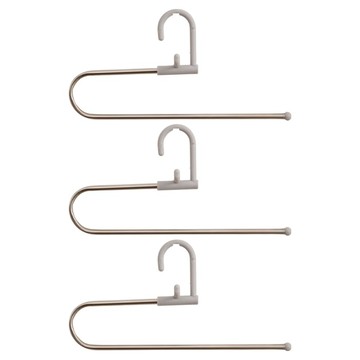 葉子小舖 Z字防滑無痕衣架 顏色隨機 3個 適用於各種衣物