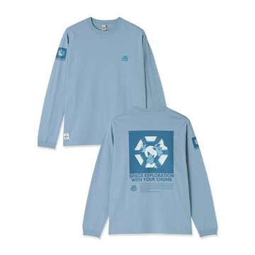 CHUMS Space Cupola Brushed 男 長袖上衣 石板藍 CH012863A040