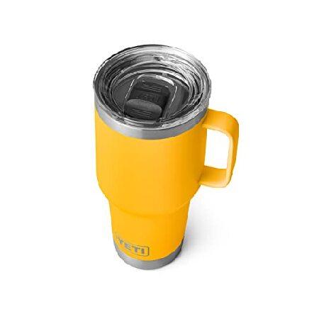 YETI Rambler oz Travel Mug, Stainless Steel, Vacuum Insulated with Stronghold Lid, Alpine Yellow