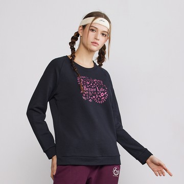 經典FS花葉拉克蘭袖細絨棉T(3色)