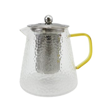 一品川流 milomix 錘紋耐熱玻璃泡茶壺-900ml-2入
