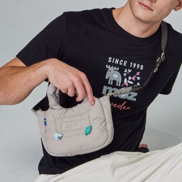 moz瑞典 駝鹿 Light 空氣 雲朵包(淺灰)小