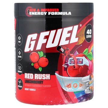 G FUEL, 能量配方，Red Rush 越橘，9.6 盎司（272 克）