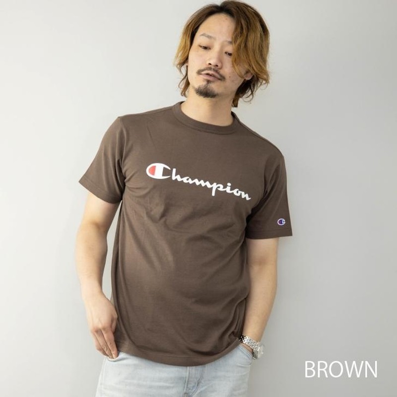 チャンピオン Tシャツ メンズ ロゴプリント ワンポイント クルーネック