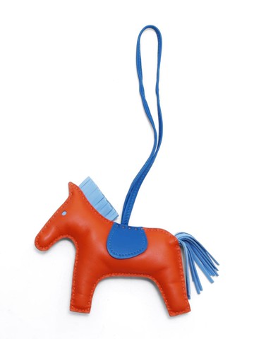 Hermès Pre-Owned - Rodeo Pegasus PM bag charm - women - Lambskin - One Size - Orange