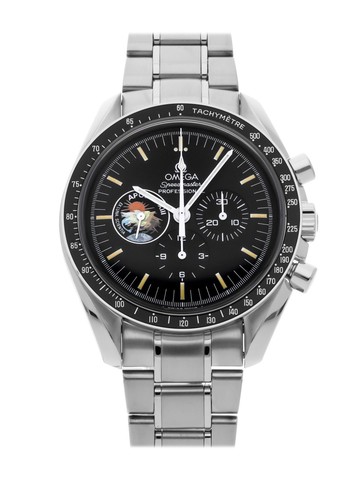 OMEGA - 1996 pre-owned Speedmaster Professional Moonwatch Apollo XIII 25th Limited Edition 42mm - men - stainless steel - One Size - Black