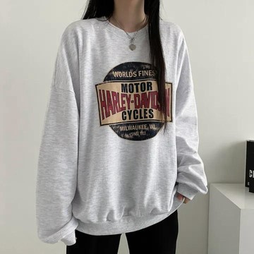 已售9642件💖Vuja de 薄衛衣 大學t 美式復古 潮牌衣服 ins 風衣服 設計感 秋冬 長袖上衣 刷毛 ov