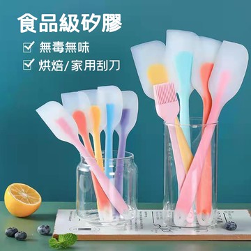 刮刀 奶油刮刀『台灣出貨』 一體式矽膠全包透明蛋糕刮刀 奶油抹刀 透明刮刀 軟刮刀 蛋糕刮刀小號 大號 烘焙工具 451