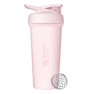 Blender Bottle 不鏽鋼搖搖杯【Sleek 櫻花粉】25oz