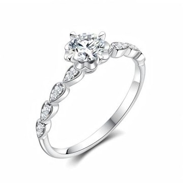 鉅曜 IGI 30分 最白D色 流光鑽石戒指 K金(培育鑽石) 婚戒 對戒 鑽戒 培育鑽石