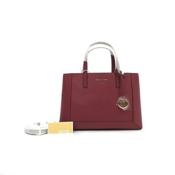 michael kors 紅色 皮革肩背手提包