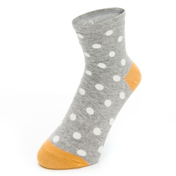 健康淑女圓點短筒襪-淺灰(女298700524)