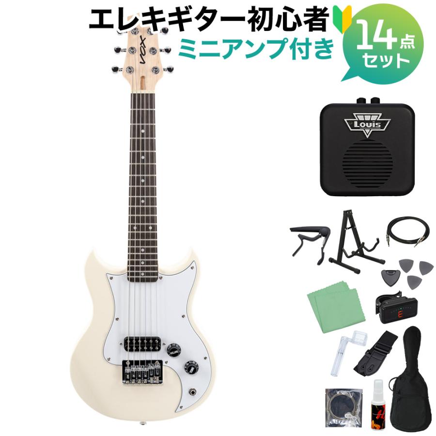 VOX ボックス SDC-1 MINI WH (White) ミニエレキギター初心者14点セット 〔ミニアンプ付き〕 ミニギター ホワイト