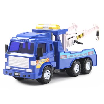 寶盟 仿真磨輪動力車系列-警察清障車(救援車)