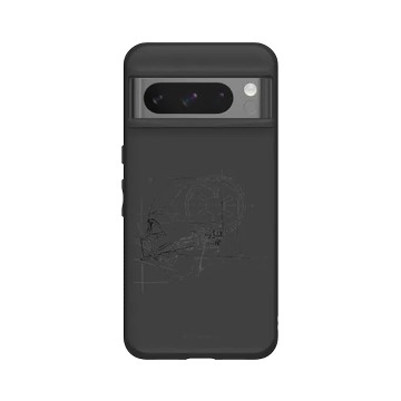 Pixel 8 Pro SolidSuit 黑 - 迪士尼-星際大戰 Star Wars - 黑武士-線稿風格
