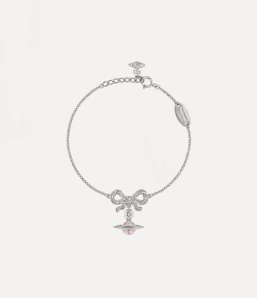 Vivienne Westwood Octavie Bracelet Silverpinkpinkcz Stainless Steel Women