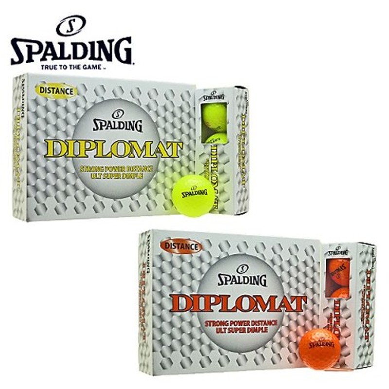 スポルディング ディプロマット ディスタンス カラーゴルフボール 1ダース12個入り Spalding Diplomat Color 通販 Lineポイント最大0 5 Get Lineショッピング