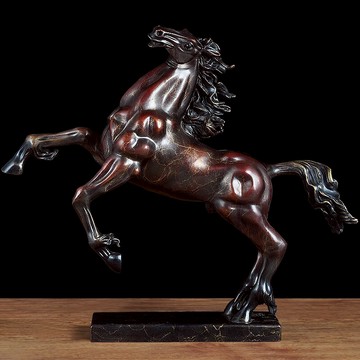 純銅馬擺件招財十二生肖馬客廳裝飾品書房辦公室招財店鋪開業禮品