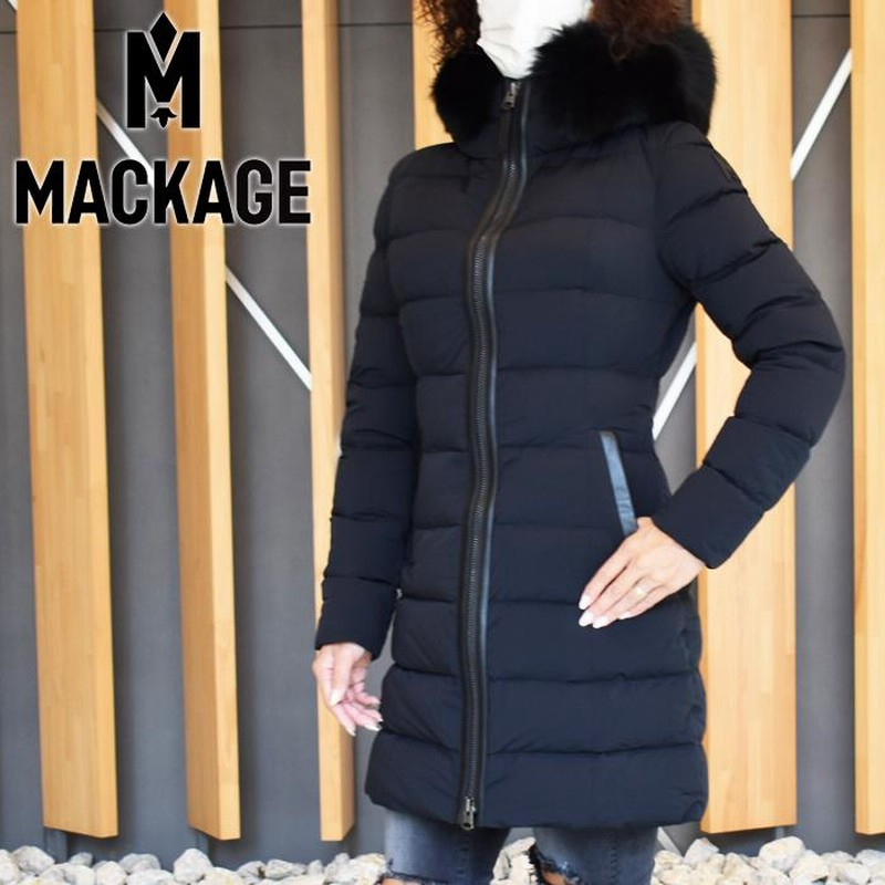 美品］ 定価16万ダウンジャケット カーキ マッカージュ MACKAGE