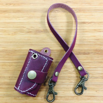 新色上市 捲捲真皮飲料提袋環保飲料提袋手工 小巧易收納 深紅色