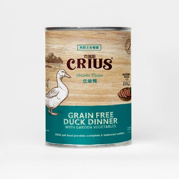 【CRIUS 克瑞斯】全齡犬罐 天然紐西蘭 低敏無穀 單一純肉 主食罐 低敏鴨 375G