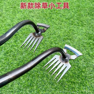 🌸臺灣新品爆款🌸新款錳鋼連根拔草神器除草工具園藝小耙子農用手握式鬆土挖野菜剷🔥換季優惠🔥 QEL8