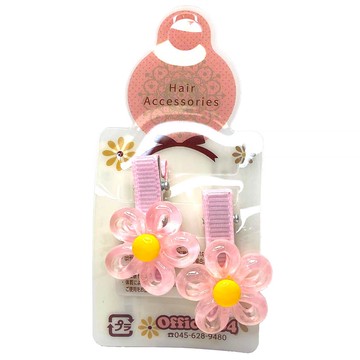 akachan honpo - 髮夾-小花-粉紅色