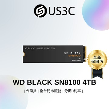 全新未拆 WD BLACK 黑標 SN8100 4TB Gen5 NVMe PCIe SSD 固態硬碟 原廠保固內