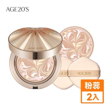 AGE20s 極光星燦彈力爆水粉餅-1空殼2粉蕊-21號亮白色(SPF50+/PA++++)