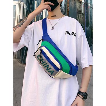 法國MlCANl KONS胸包男潮牌運動休閑斜挎包單肩包女背包手機腰包