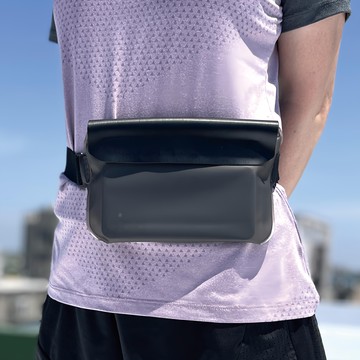 ButterFly Fish 蝴蝶魚 IPX7防水等級 TPU防水腰包 7.2吋手機適用  黑色  1個