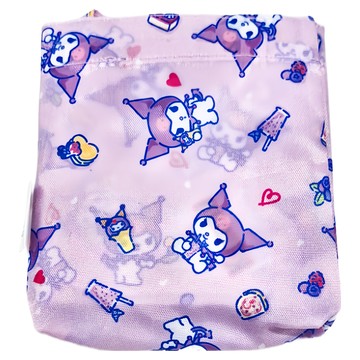 KUROMI 酷洛米 酷洛米摺疊收納袋  酷洛米 紫色  1個  收納-約12x11x2cm