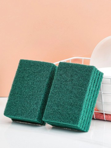 家用含砂海綿擦百潔布片廚房刷鍋布洗碗不易沾油清潔洗鍋神器抹布