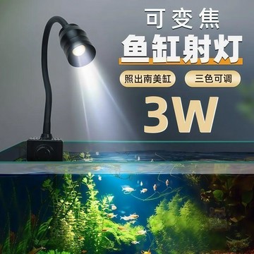 🔥囤貨優惠🔥pc變色三定時迷你魚缸射  燈  南美魚缸造景水草  燈  魚缸  燈  led原生缸  燈