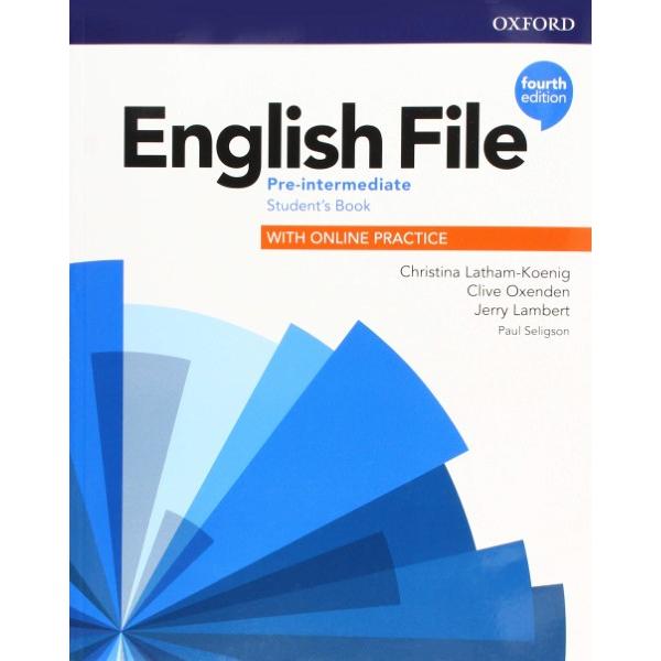 English File 4th Edition Pre-Intermediate Student Book with Online Practice