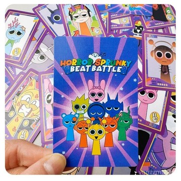 臺灣出貨 節奏盒子小卡 音樂盒子收藏遊戲卡牌 收藏遊戲卡牌週邊Srnki恐怖新彩卡全套54張 收藏卡 節奏盒子 LM