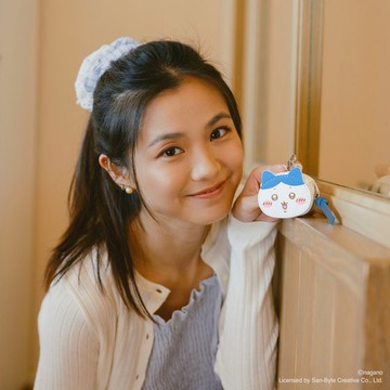 【新品登場】CHIIKAWA皮革掛飾 - 丹寧藍色 小八貓