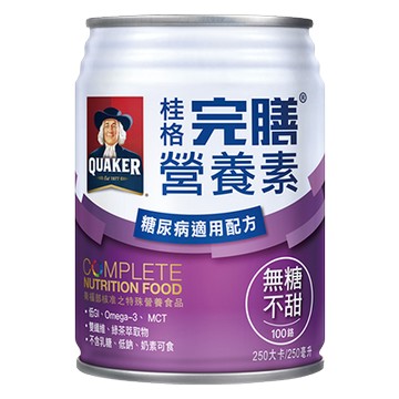 桂格完膳營養素 糖尿病專用(100鉻無糖)24罐/1箱